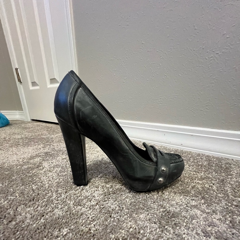 True Religion High Heeled Loafers